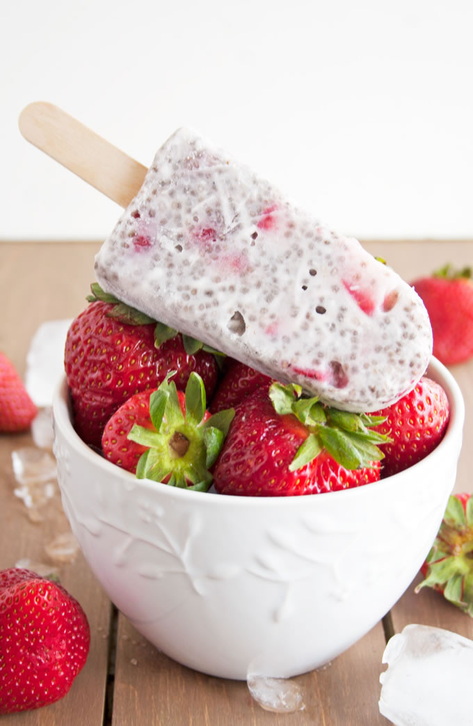 chia seed recipe, Chia Seed, Strawberry and Coconut Popsicles 2