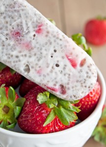 chia seed recipe Chia Seed, Strawberry and Coconut Popsicles 3