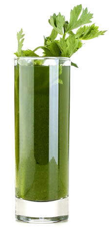 chlorophyll drink glass