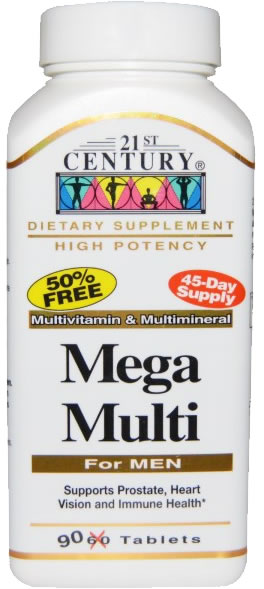 Best Multivitamins for Men 21st century mega