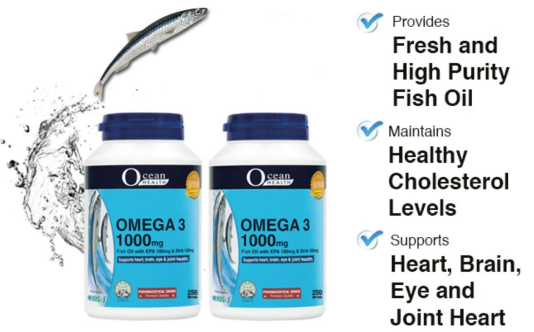 Ocean Health Omega 3 Fish Oil