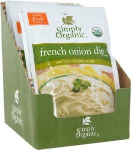 simply organic singapore sour cream dip